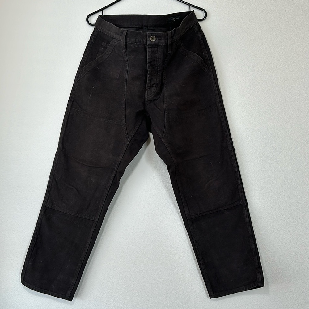 Rag & Bone Moleskin Work Pants, Brown, 33